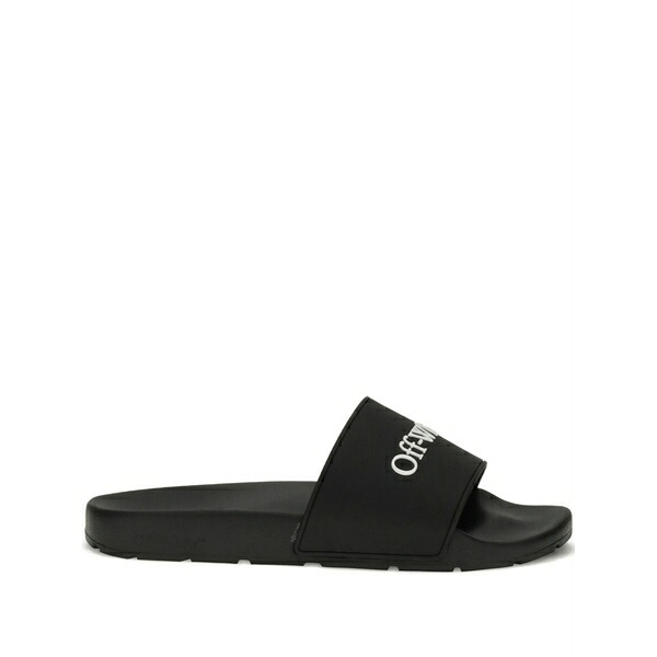 象牙色 メンズ サンダル シューズ Bookish logo-embellished slides Black