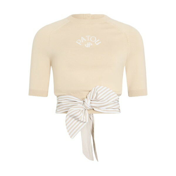 ジャンパトゥ レディース ティーシャツ トップス Bow short-sleeved t-shirt Neutrals