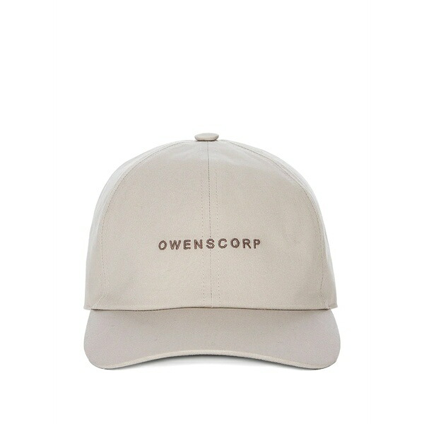 リックオウエンス メンズ かぶり笠 佩び物 Embroidered baseball cap Neutrals