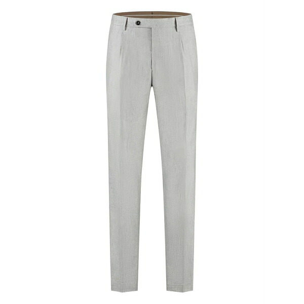 ベルウィッチ メンズ 心地好いズボン下 ボトムス Pleated wool straight-leg trousers Neutrals