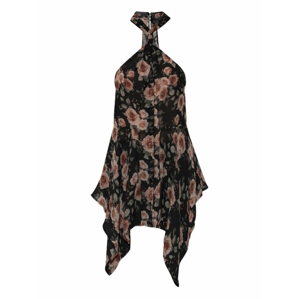 イロ レディース プルオーバー トップス Lassan floral-print top Black