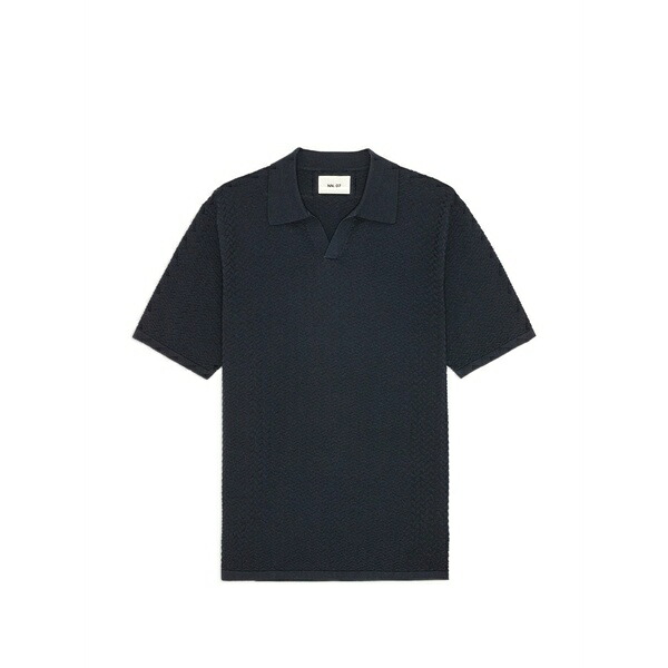 エヌエヌ77 メンズ スポーツシャツ トップス Short-sleeve polo shirt Black