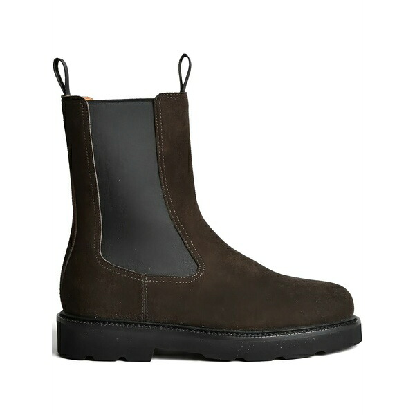 ヘンダーソン・ブラッコ レディース ブーツ シューズ Suede pull-tab boots Brown