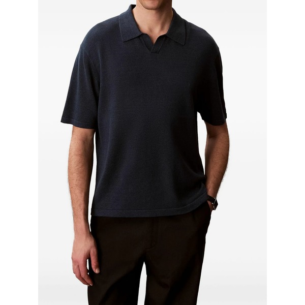 カルバンクライン メンズ スポーツシャツ トップス Short-sleeve polo shirt Blue