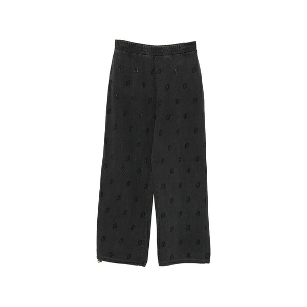 リュージョー レディース 心地好いズボン下 ボトムス Patterned trousers Black