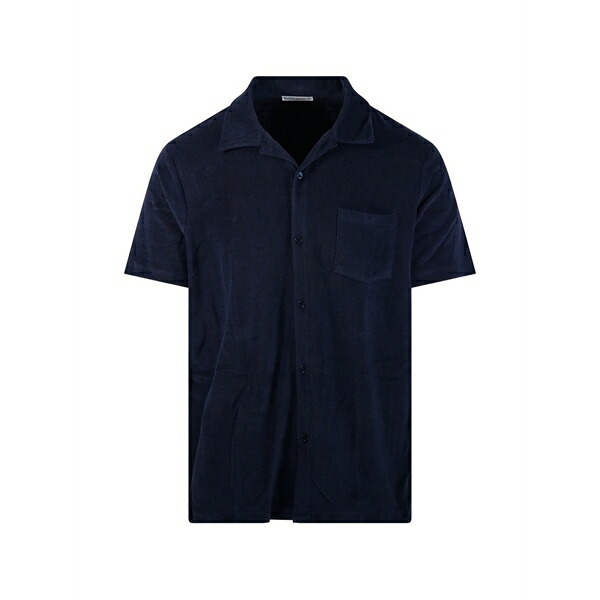 アノニム アパレル メンズ シャツ トップス Pablo short-sleeved shirt Blue|asty