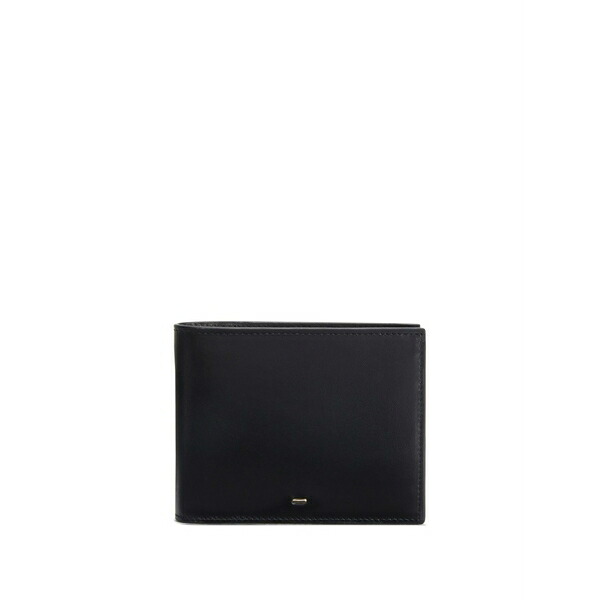 ジュゼッペザノッティ メンズ 紙入れ 付属品 Albert 2.0 leather ビスマス-fold wallet Black