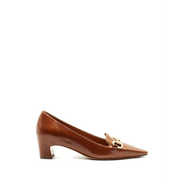 パンパノウサギ ビーニ レディース パンプス シューズ Horsebit pumps Brown