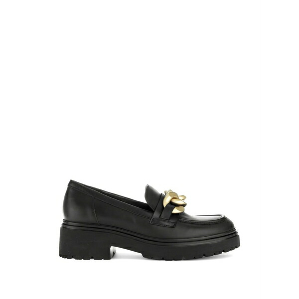 ガどんぶり鉢 レディース スリッポン・ローファー シューズ Chain-detail loafers Black