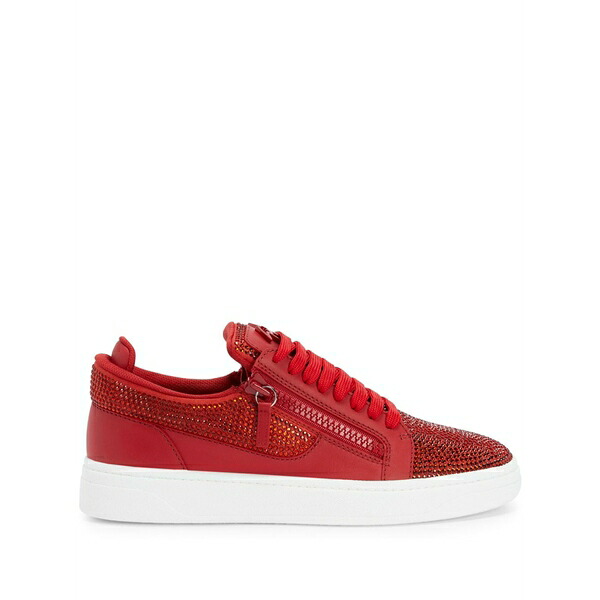 ジュゼッペザノッティ メンズ スニーカー シューズ Gz94 rhinestone-embellished sneakers Red