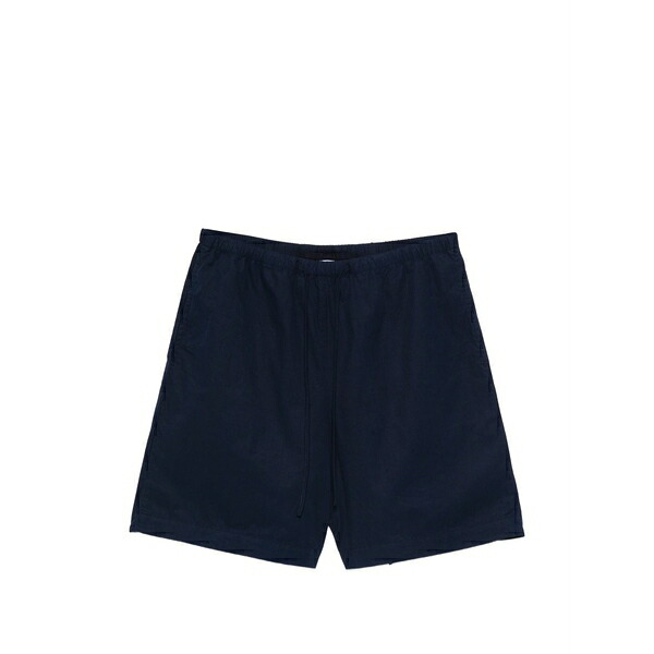 アスペジ レディース 心地好いズボン下 ボトムス Drawstring shorts Blue