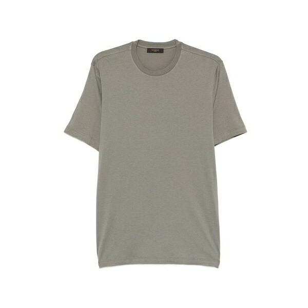 投げること御召しもの メンズ プルオーバー トップス Crew-neck t-shirt Green