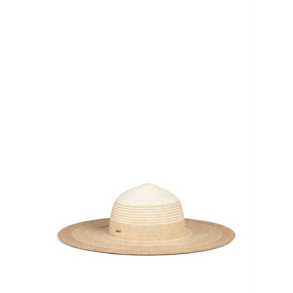 ユージニアキム レディース 鳥打ち帽 付属物 Bunny striped hat Neutrals