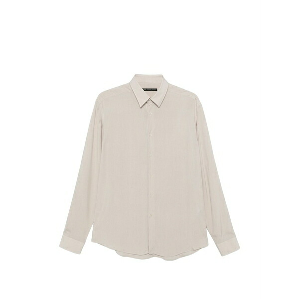 ロウブランド メンズ シャツ トップス Long-sleeve shirt Neutrals|asty