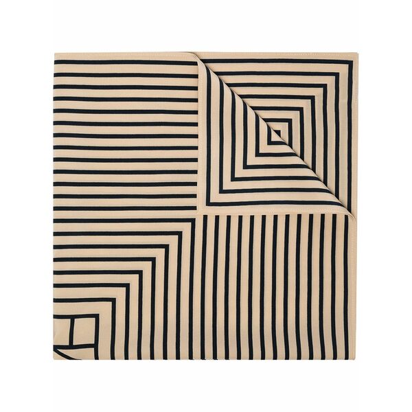 トーテム レディース えり巻き・袈裟・えり巻き 付属品 Geometric monogram print silk scarf Neutrals