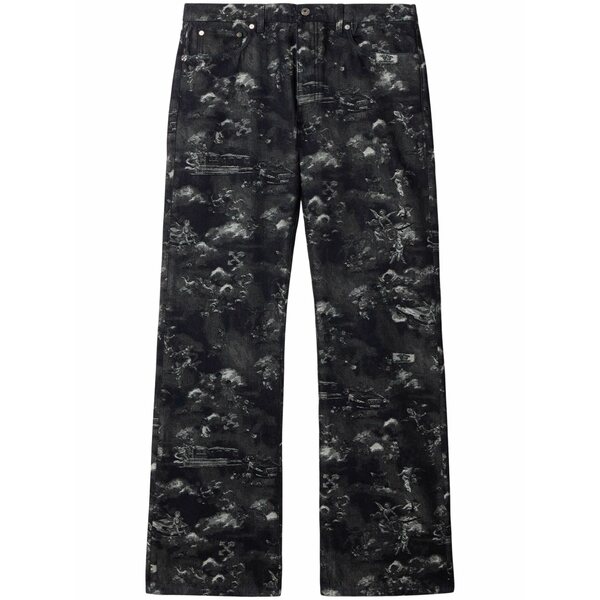 オフホワイト メンズ デニムパンツ ボトムス Fresco jacquard jeans Blue｜asty