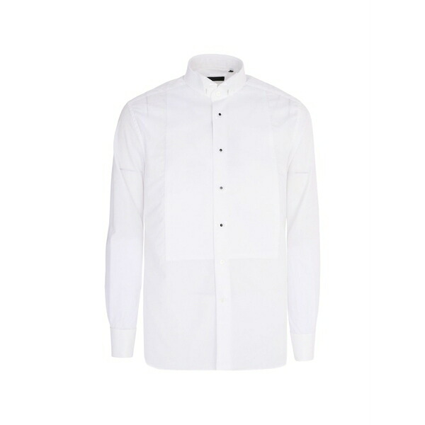 コルネリアーニ メンズ シャツ トップス Cotton shirt White|asty