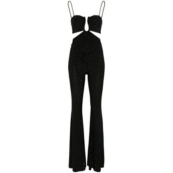 ニッサ レディース 衣装 トップス Rhinestoned jumpsuit Black