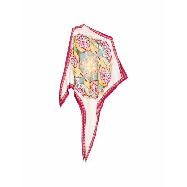 ラ・ダブル・ジェイ レディース えり巻き・袈裟・えり巻き 付属物 Graphic-print silk shawl Neutrals