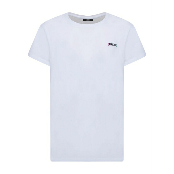 フォーティーンブロス メンズ Tシャツ トップス Logo-embroidered t-shirt White｜asty