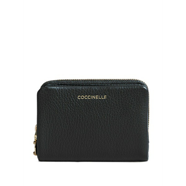 コチネレ レディース 紙入れ 付属品 Zip-up wallet Black
