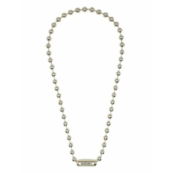 アンブッシュ メンズ 首飾り・チョー鉄道車両 付属物 Bead-chain necklace Silver