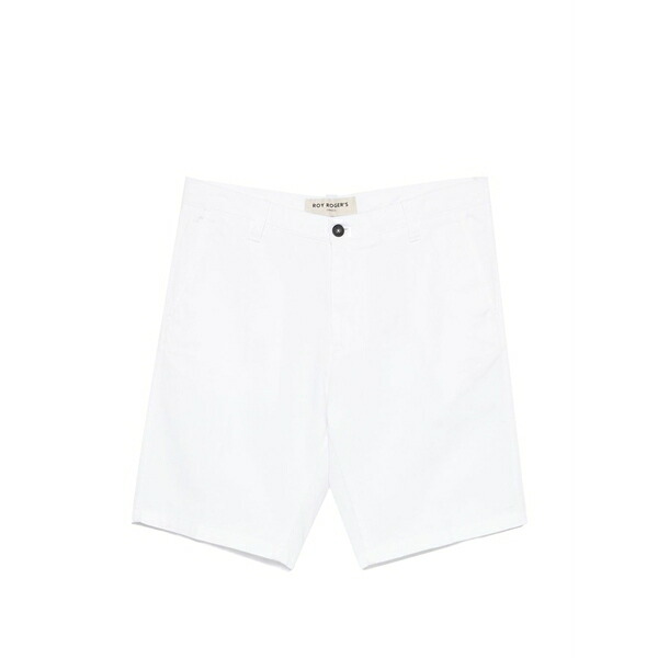 ロイロジャース メンズ 心地好いズボン下 ボトムス Logo-patch shorts White