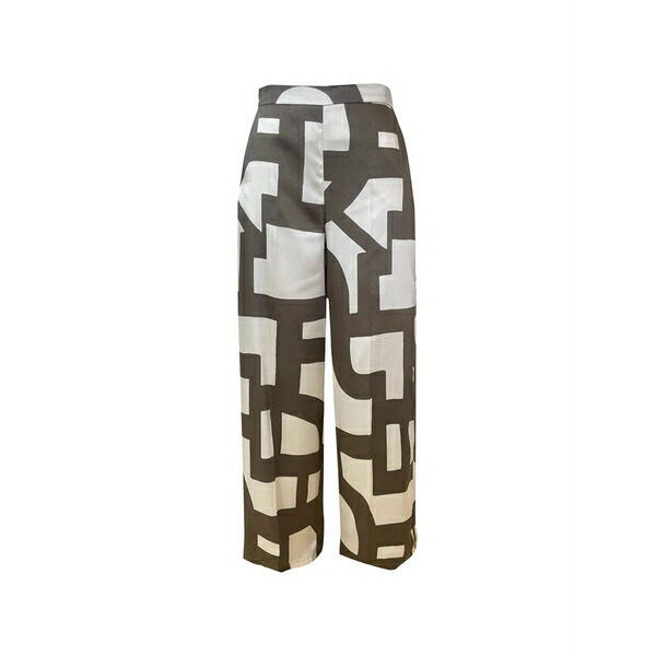 マレーラ レディース カジュアルパンツ ボトムス Emmalbero geometric print trousers Grey｜asty