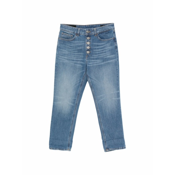 ドンダップ レディース カジュアルパンツ ボトムス Koons button trousers Blue｜asty