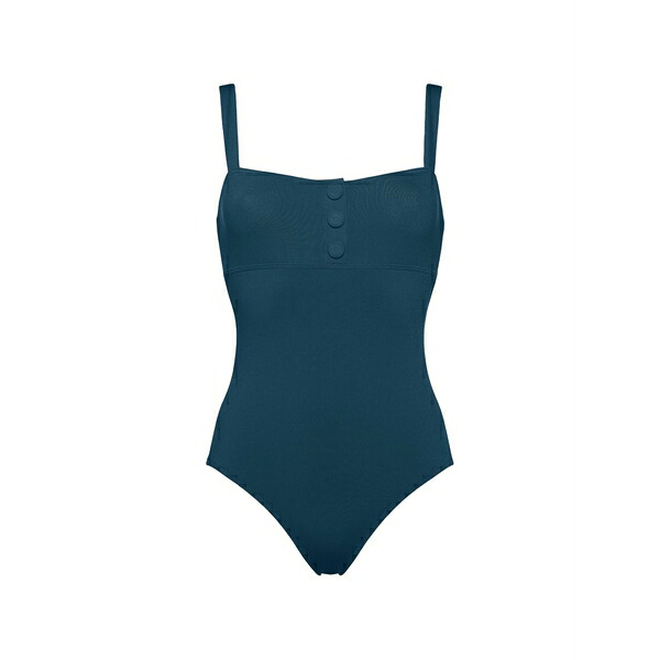 エレス レディース ワンピース トップス Dahabiya square-neck tank swimsuit Blue｜asty