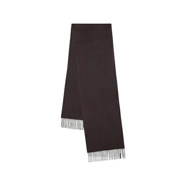 マル木ノ実 メンズ えり巻き・袈裟・えり巻き 付属物 Fringed cashmere scarf Brown