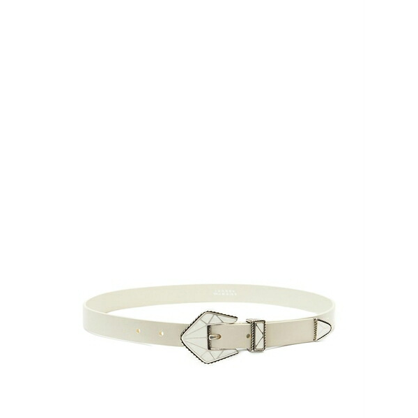 イザ呼びりん マラン レディース 三尺帯 付属物 Coraline geometric-buckle belt Neutrals