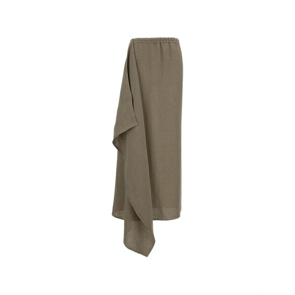 ドゥサン レディース スコート ボトムス Draped maxi skirt Neutrals