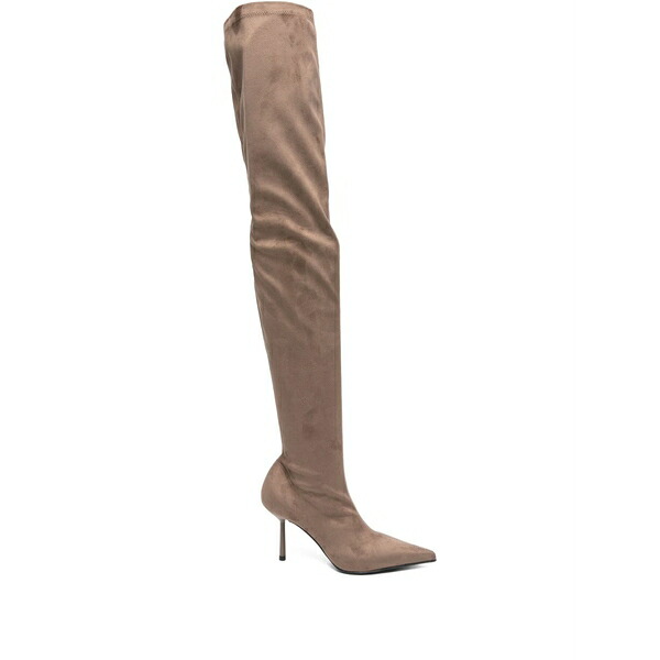 ル シラ レディース ブーツ シューズ 80粍 pointed-toe boots Brown