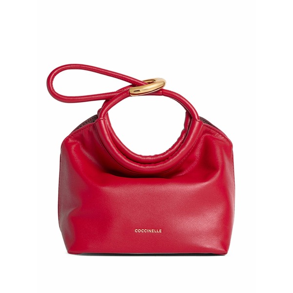 コチネレ レディース ハンドバッグ バッグ Small finn ring-detail tote bag Red｜asty