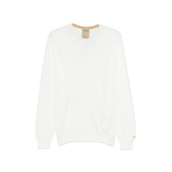 毛糸 分限者 メンズ 編み物\u0026プルオーバー アウター Round-neck sweater White