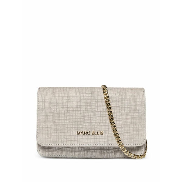 マークエリス レディース クラッチペダル御徒面子 御徒面子 Everly rf lizard-effect clutch bag Neutrals