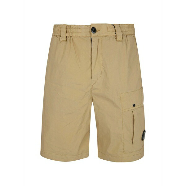 シーピーカンパニー メンズ 心地好いズボン下 ボトムス Elasticated-waist bermuda shorts Neutrals