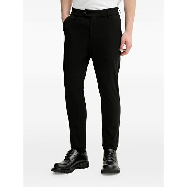 レ ドゥ メンズ 心地好いズボン下 ボトムス Button-fastening trousers Black