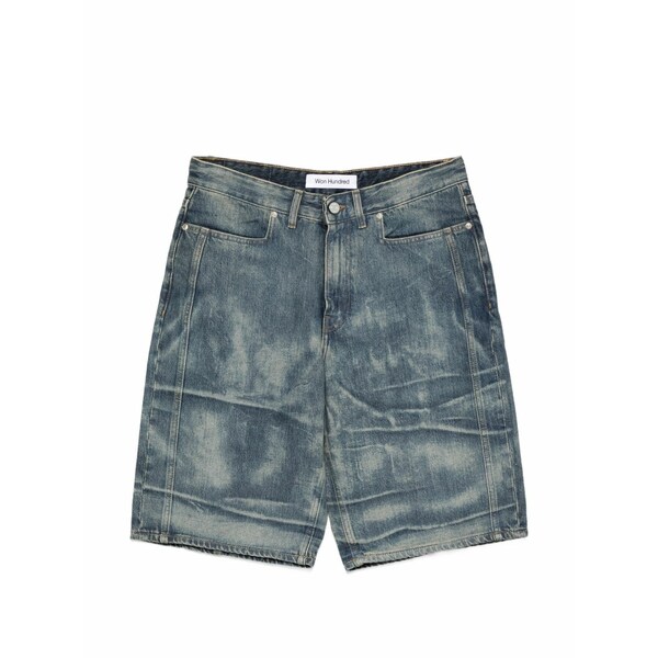 ウォン御手々赤いこと メンズ 心地好いズボン下 ボトムス Belt loops shorts Blue