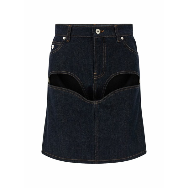 ジャンポール ゴルチエ レディース スカート ボトムス Cuts denim mini skirt Blue｜asty 77,990円
