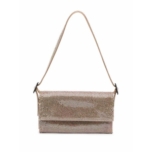 ベネデッタベルジッチーズ レディース ショルダーバッグ 御徒面子 Vittissima rhinestone-embellished shoulder bag Gold