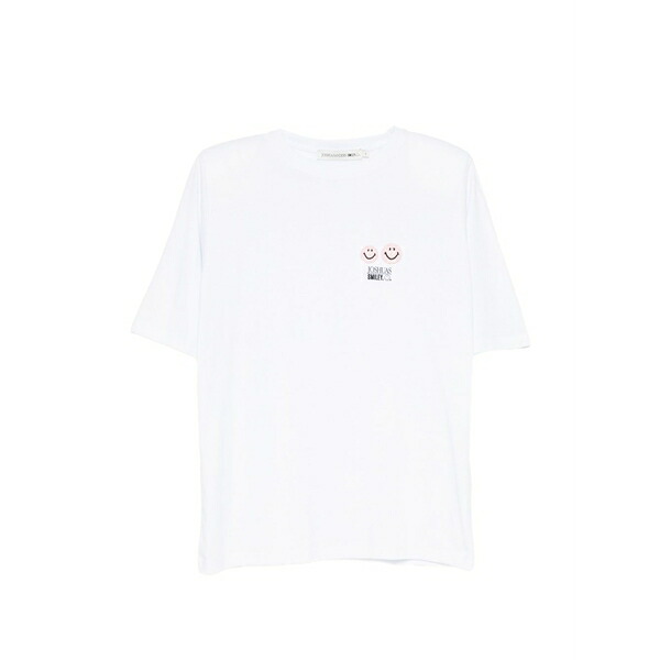 ジョシュア サンダース レディース Tシャツ トップス Shoulder-pad t-shirt White|asty
