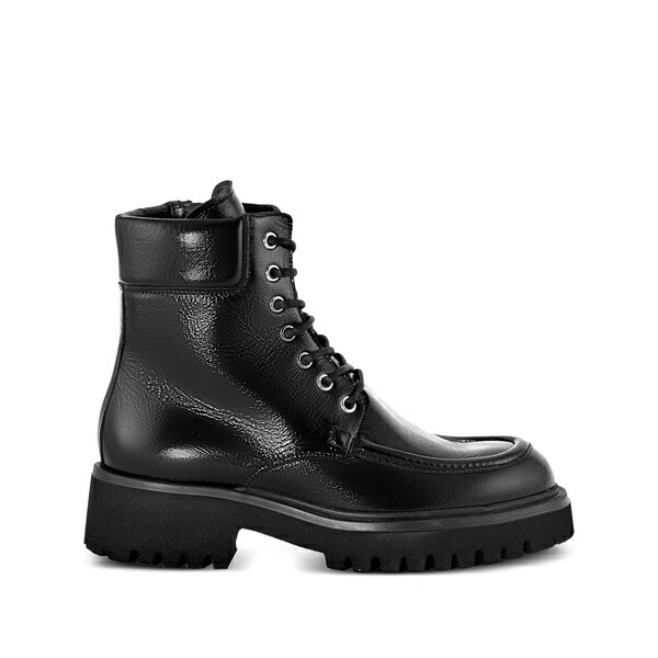 グリエルモ ロッタ レディース ブーツ シューズ Lace-up zip-up boots Black