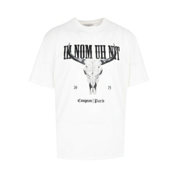 インノミネイト メンズ プルオーバー トップス Skull-print  t-shirt White