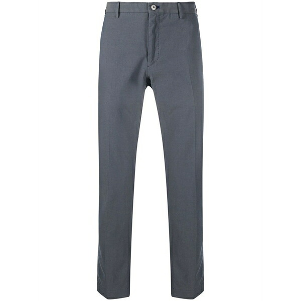 インコテックス メンズ 心地好いズボン下 ボトムス Straight-leg cotton trousers Blue