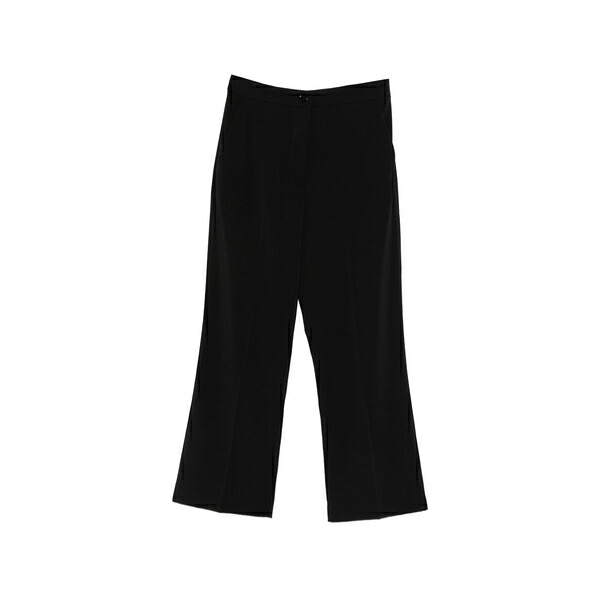 パトリツィア ペペ レディース カジュアルパンツ ボトムス Crepe cropped trousers Black|asty