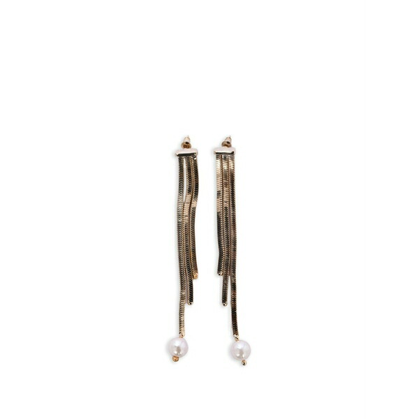 ロザンティカ レディース ピアス&イヤリング アクセサリー Aurea chain pearl earrings Gold|asty