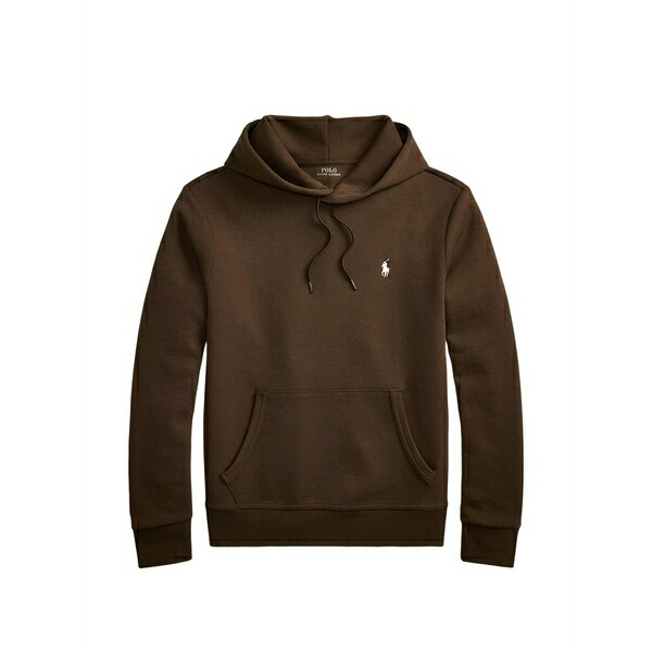 ラルフローレン メンズ パーカー・スウェットシャツ アウター Drawstring pony double-knit hoodie Brown｜asty