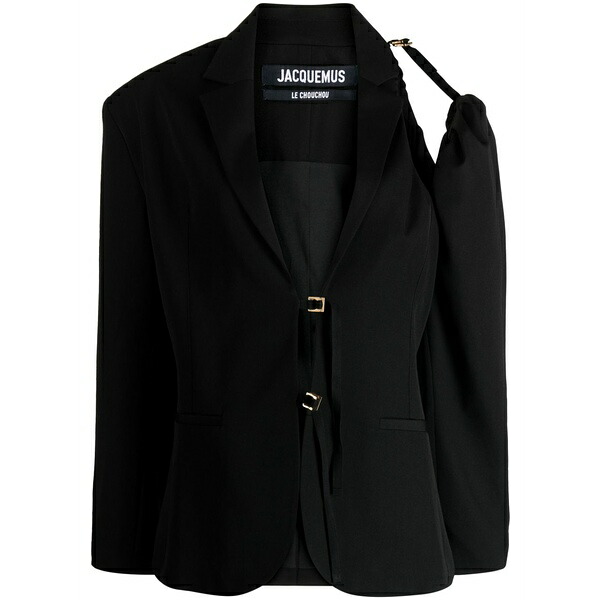 ジャクエムス レディース 上衣＆上衣 アウター La veste galliga wool blazer Black